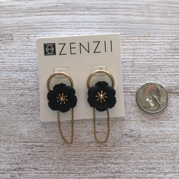 Anthropologie Zenzii Beaumont Hoop Earrings - Picture 2 of 4